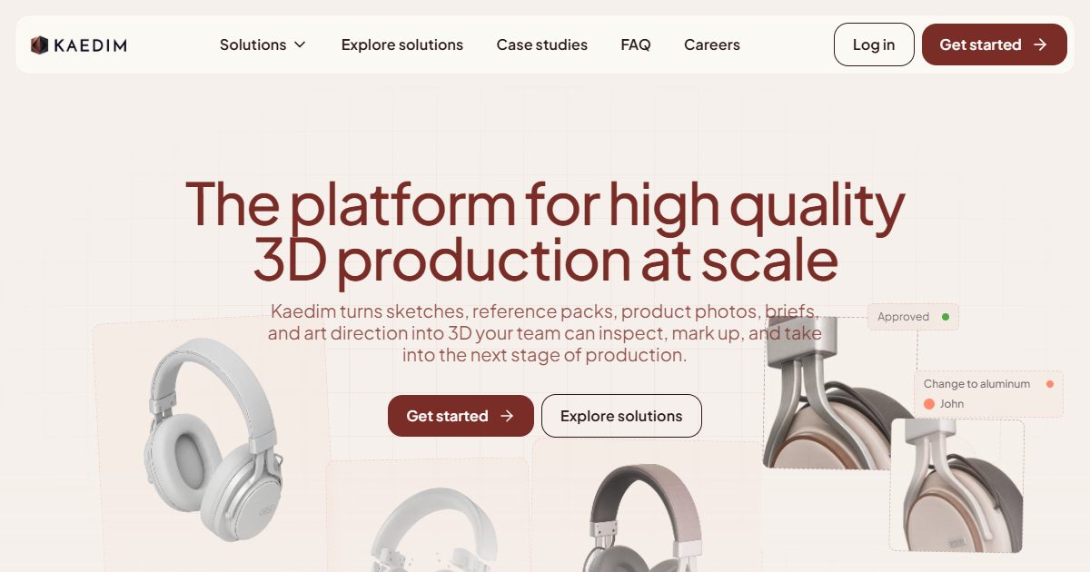 AI-powered 3D asset production platform turning references into production-ready 3D.