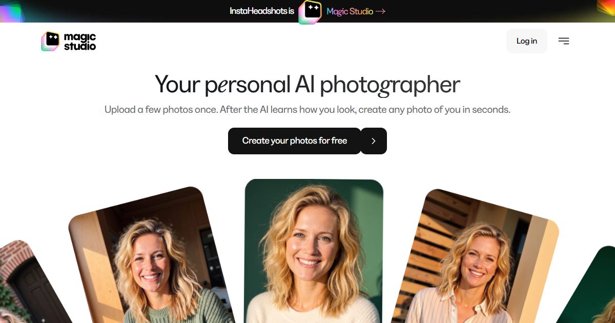 Your personal AI photographer that generates professional and creative photos of you from uploaded selfies.