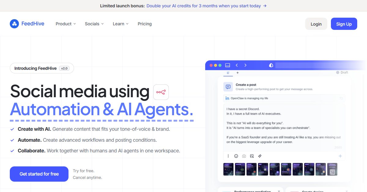 AI-powered social media automation and content creation platform for teams.
