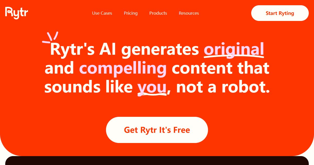 AI writing assistant that generates original content tailored to your unique voice — free forever plan available.
