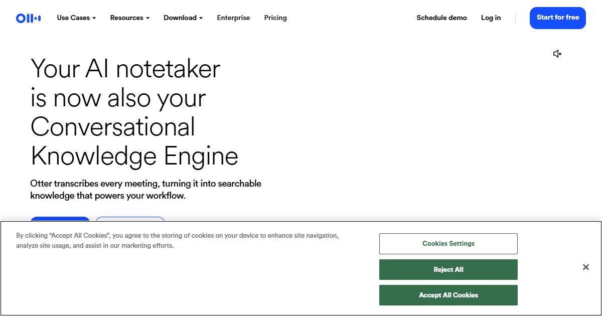 AI-powered meeting notetaker that transcribes conversations and turns them into searchable knowledge and actionable insi