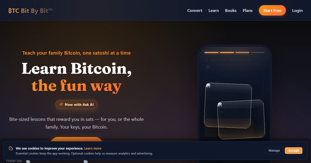 Teach your family Bitcoin, one satoshi at a time