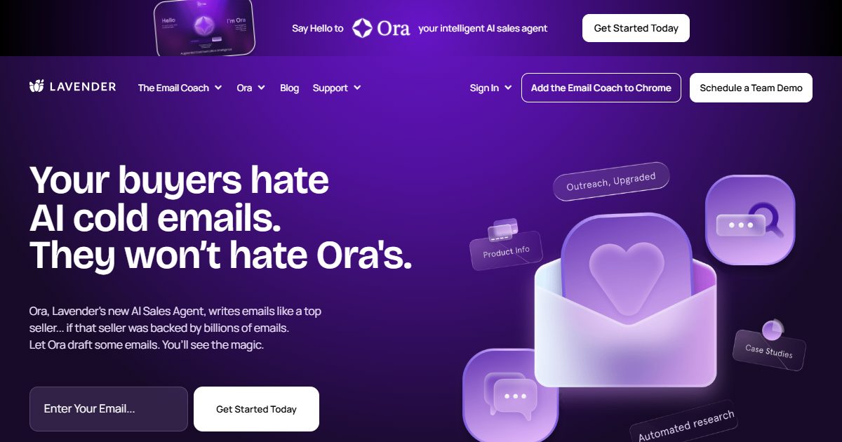 AI-powered email coach that helps sellers write better emails and get more replies