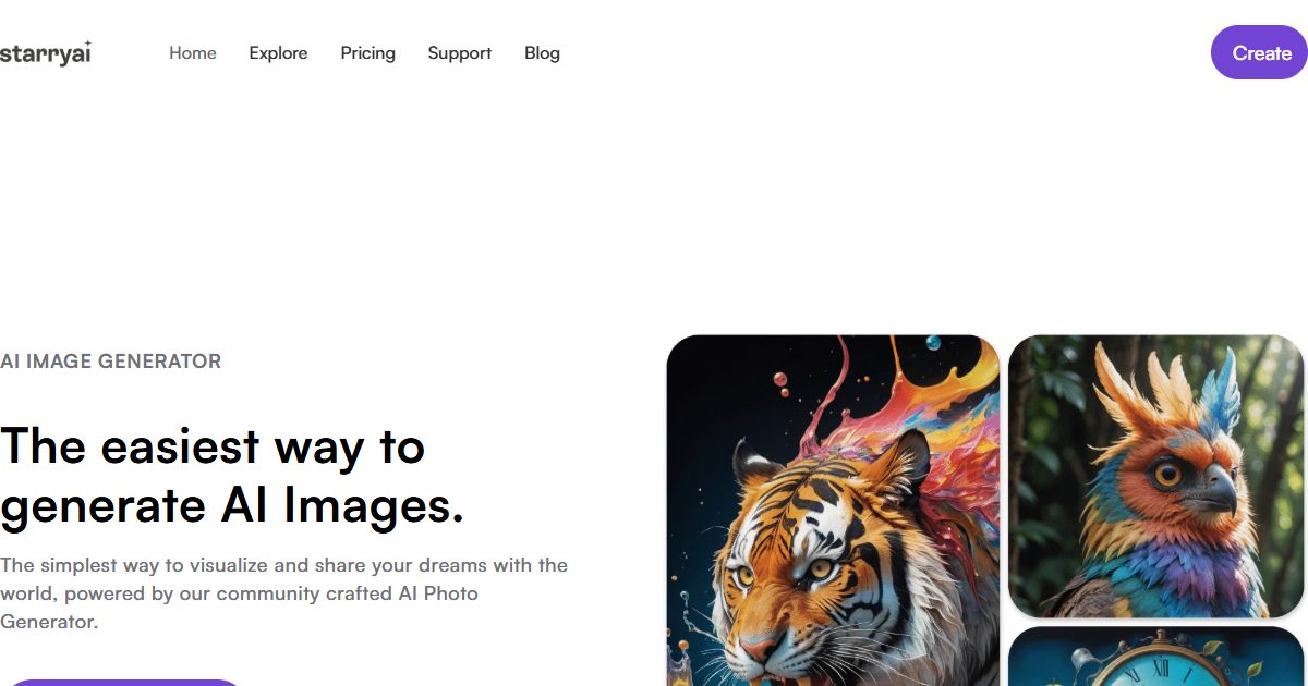Starryai is an AI art generator that turns text prompts into images. Create AI art, avatars, NFTs, and illustrations wit