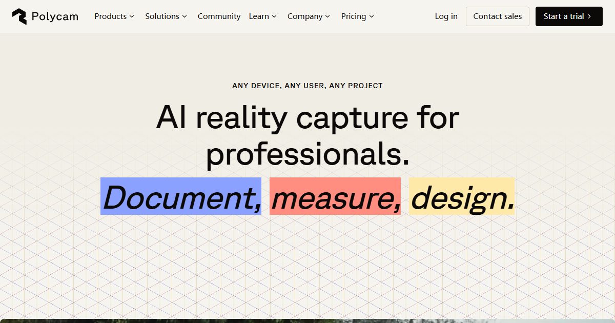 AI-powered 3D scanning and reality capture for teams